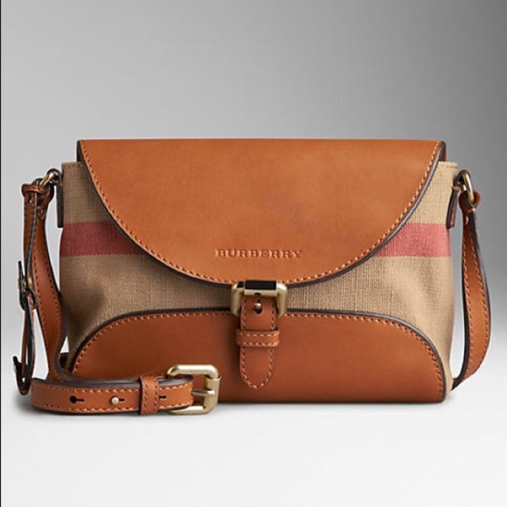 Burberry Canvas Check Crossbody Bag